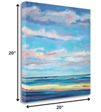 20" Colorful Painted Sky Giclee Wrap Canvas Wall Art