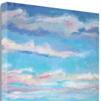 20" Colorful Painted Sky Giclee Wrap Canvas Wall Art