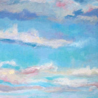 20" Colorful Painted Sky Giclee Wrap Canvas Wall Art