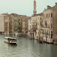 25" Venetian Grand Canals with GondolaGiclee Wrap Canvas Wall Art.