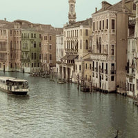 25" Venetian Grand Canals with GondolaGiclee Wrap Canvas Wall Art.