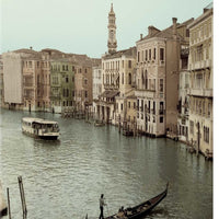 25" Venetian Grand Canals with GondolaGiclee Wrap Canvas Wall Art.