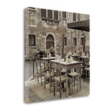 25" Authentic Venetian Café Giclee Wrap Canvas Wall Art