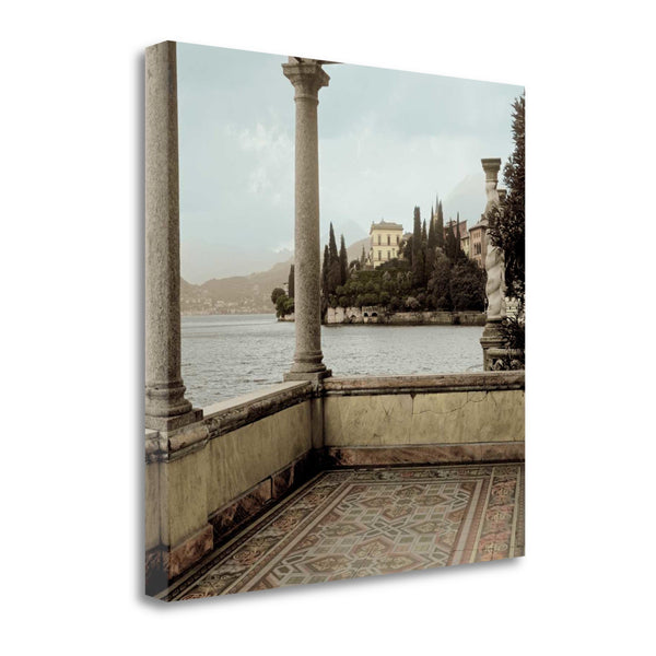 20" Water View From European Balcony Giclee Wrap Canvas Wall Art