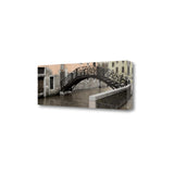 34" Opaque Venice and Rustic Traditional Bridge Giclee Wrap Canvas Wall Art