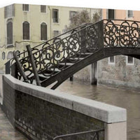 39" Opaque Venice and Rustic Traditional Bridge Giclee Wrap Canvas Wall Art