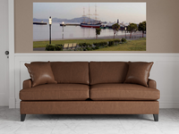 River View with Boat 2 Giclee Wrap Canvas Wall Art