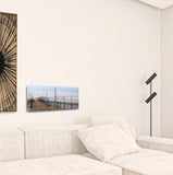 39" Modern Panoramic View City  Pier Gallery Wrap Canvas Wall Art