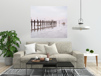 Fishing Boat Pier 1 Giclee Wrap Canvas Wall Art