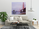 Bistro Café For Two Golden Gate Bridge 1 Giclee Wrap Canvas Wall Art