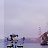 Bistro Café For Two Golden Gate Bridge 1 Giclee Wrap Canvas Wall Art