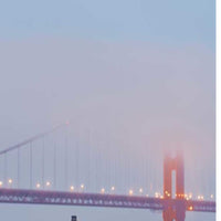 Foggy Night Bistro Café Golden Gate Bridge 1 Giclee Wrap Canvas Wall Art