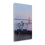 Foggy Night Bistro Café Golden Gate Bridge 1 Giclee Wrap Canvas Wall Art