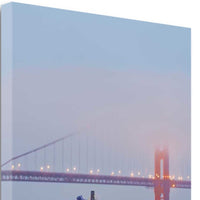 Foggy Night Bistro Café Golden Gate Bridge 1 Giclee Wrap Canvas Wall Art