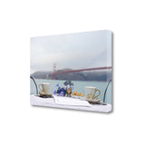 Tea Time For Two Golden Gate Bridge 1 Giclee Wrap Canvas Wall Art