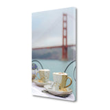 Up Close Tea Time Golden Gate Bridge 1 Giclee Wrap Canvas Wall Art
