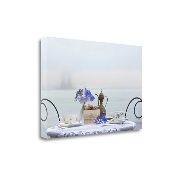 Up Close Tea Party For Two 1 Giclee Wrap Canvas Wall Art