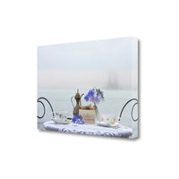 Up Close Tea Party For Two 1 Giclee Wrap Canvas Wall Art