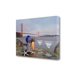 Beach Style Brunch For Two Golden Gate Bridge 1 Giclee Wrap Canvas Wall Art