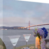 Beach Style Brunch For Two Golden Gate Bridge 1 Giclee Wrap Canvas Wall Art