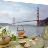 Japanese Tea Golden Gate Bridge 1 Giclee Wrap Canvas Wall Art