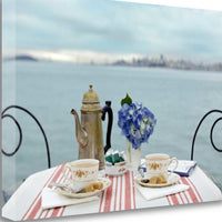 Romantic Brunch For Two Giclee 1 Wrap Canvas Wall Art