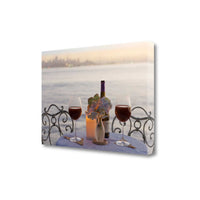 Romantic Sunset For Two City 1 Giclee Wrap Canvas Wall Art