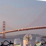 Candle Lit Night For Two Golden Gate Bridge 1 Giclee Wrap Canvas Wall Art