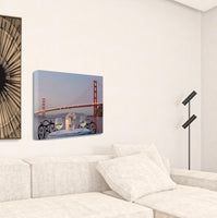 Candle Lit Night For Two Golden Gate Bridge 1 Giclee Wrap Canvas Wall Art