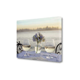 Water Glasses For Two City 1 Giclee Wrap Canvas Wall Art