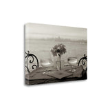 Black and White Romantic Date For Two City 1 Giclee Wrap Canvas Wall Art