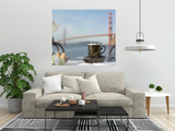 Café Mug Golden Gate Bridge 1 Giclee Wrap Canvas Wall Art