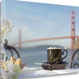 Café Mug Golden Gate Bridge 1 Giclee Wrap Canvas Wall Art