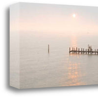 Sunset at the Pier 1 Giclee Wrap Canvas Wall Art