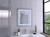 Modern White Border Rectangle Wall Mirror