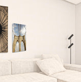 20" Contemporary Photograph of Brooklyn Bridge Gallery Wrap Canvas Wall Art