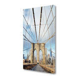 16" Architectural Brooklyn Bridge Gallery Wrap Canvas Wall Art