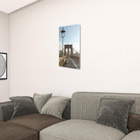 19" Contemporary Photograph of Brooklyn Bridge Gallery Wrap Canvas Wall Art