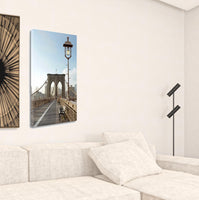 19" Contemporary Photograph of Brooklyn Bridge Gallery Wrap Canvas Wall Art