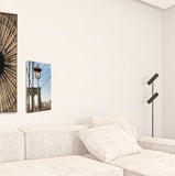 16" Street Light on Brooklyn Bridge Gallery Wrap Canvas Wall Art