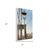 19" Premium Photograph of Brooklyn Bridge Gallery Wrap Canvas Wall Art