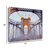 27" Spellbinding Suspension Bridge Giclee Wrap Canvas Wall Art