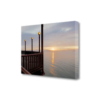 Sunset View on the Balcony 1 Giclee Wrap Canvas Wall Art