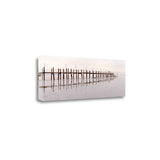 40" Old Fishing Pier Over Tranquil Waters Giclee Wrap Canvas Wall Art
