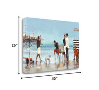 28" Fun at the Beach Canvas Wall Art