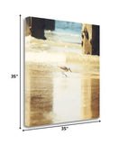 25" Willet Walking Towards the Beach Giclee Wrap Canvas Wall Art