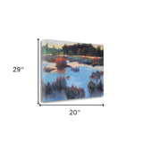 Watercolor Pond Landscape 1 Giclee Wrap Canvas Wall Art