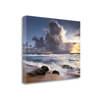 Beach Sunrise View 2 Giclee Wrap Canvas Wall Art