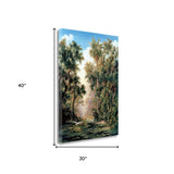 21" Tropical Green River Print on Gallery Wrap Canvas Wall Art