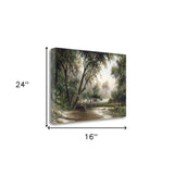 Animals at the Creek 1 Giclee Wrap Canvas Wall Art